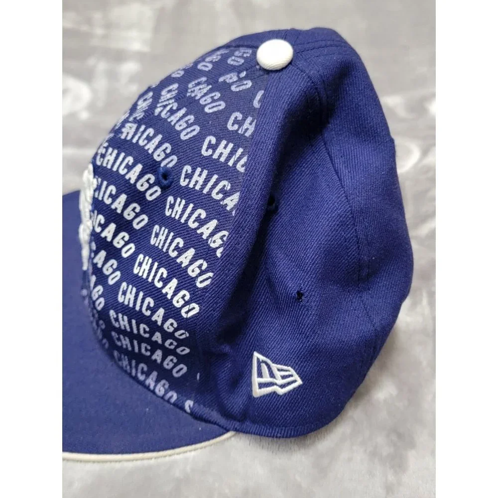 Chicago‎ Cubs New Era Cooperstown Blue white fitted hat 7